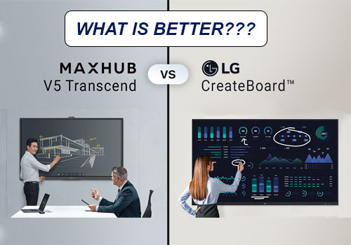 So sánh màn hình tương tác: MAXHUB V5 Transcend vs LG CreateBoard™