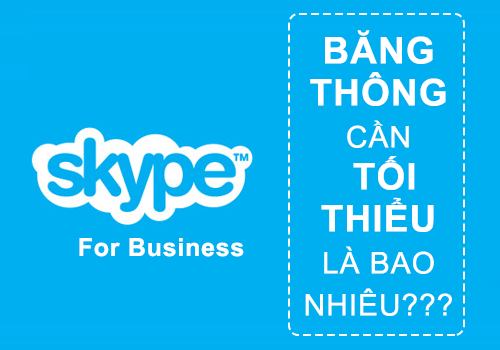 Cách tính băng thông cho Skype for Business