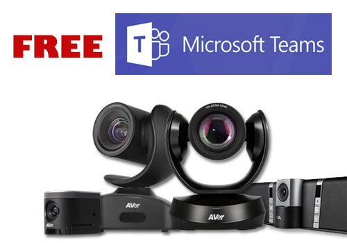 Mua camera họp trực tuyến AVer tặng License Microsoft Teams