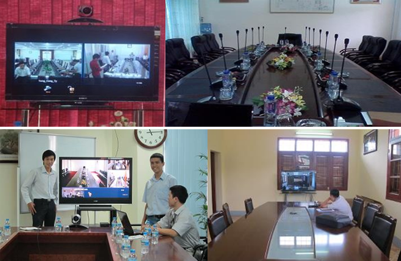 Hình ảnh dự án lắp đặt hệ thống hội nghị truyền hình trực tuyến cho Vinacomin